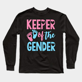 Gender Reveal Keeper of the Gender Gender Reveal Long Sleeve T-Shirt